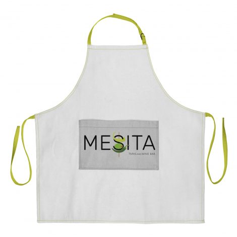 Mesita logo on apron